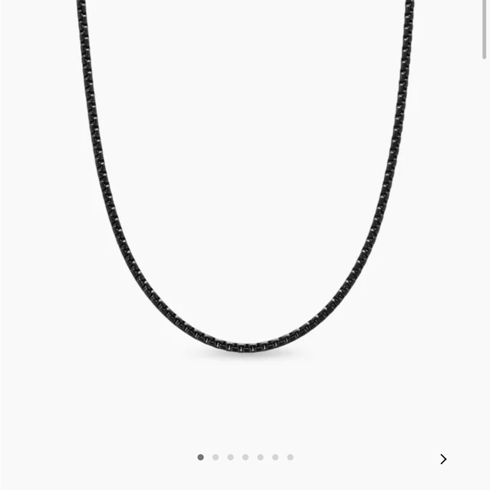 David Yurman Black Chain Necklace